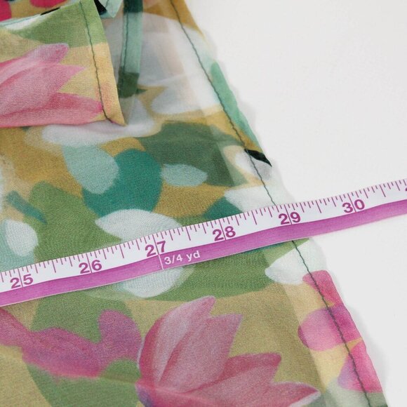 Bloomchic Floral Print Frill Trim Button Detail Blouse - NWT - 2X - Picture 12 of 12